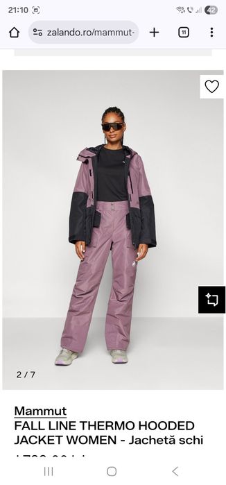 Geaca dama Ski Mammut Fall Line HS Thermo marime S lucrata M