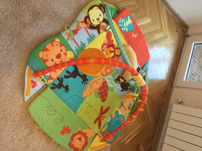 Музикална интерактивна гимнастика килимче за бебе Bright Starts