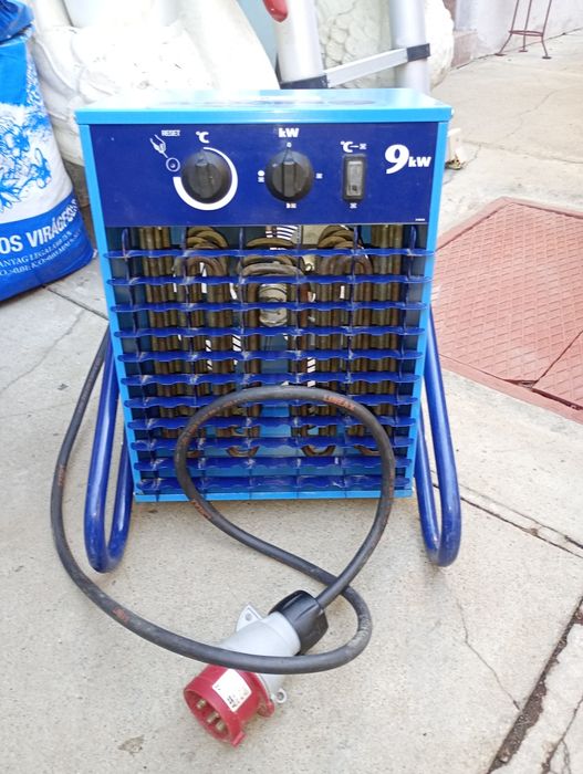 Aerotermă electrică trifazată, putere 9 kW, cu termostat reglabil