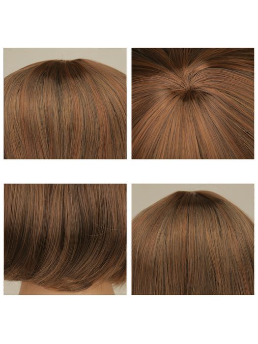 Дамска перука - светло кафява 
материал - синтетика
тип коса - права к