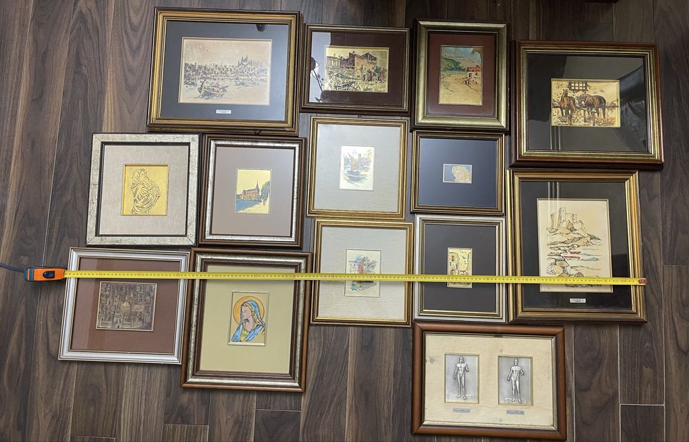 Tablouri cu foita de aur si argint