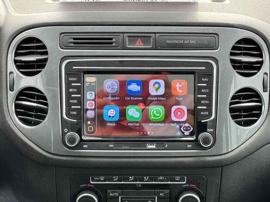 2GB Navigatie Carplay VW Golf Polo Passat CC Tiguan Touran Seat Skoda