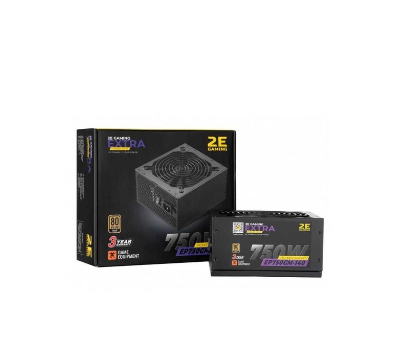 } Блок питания 2E EXTRA POWER 750W 80+ Gold APFC