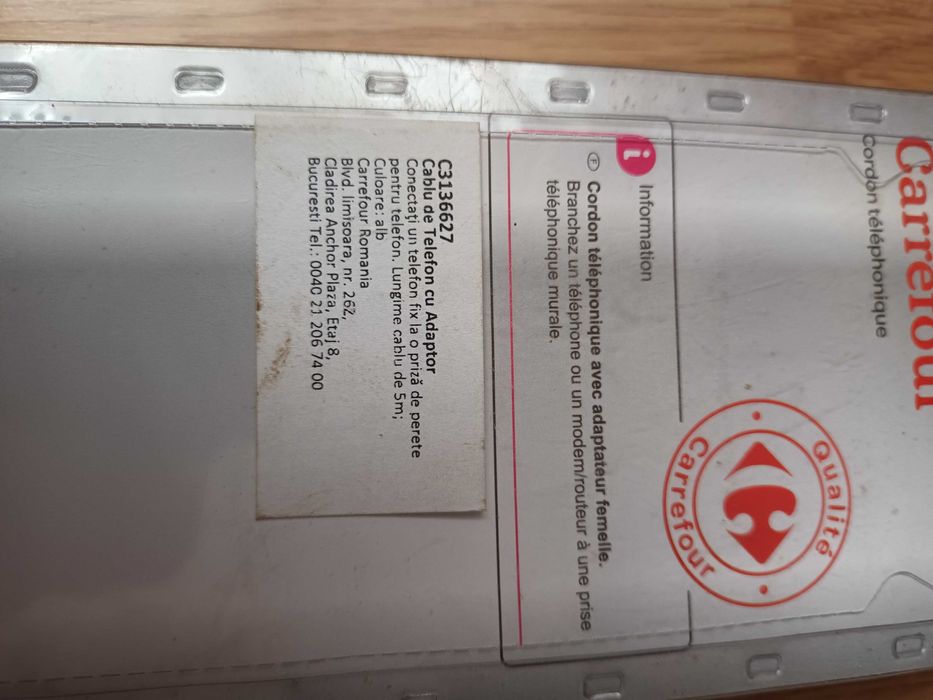 Cablu de telefon cu adaptor