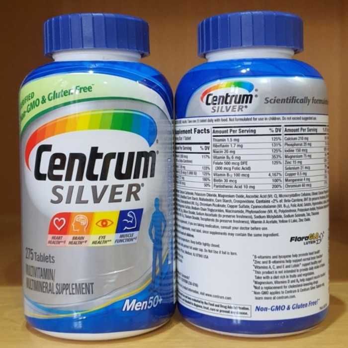 Центрум Centrum Silver Мen 50+, 275 таб из США оригинал супер мульти