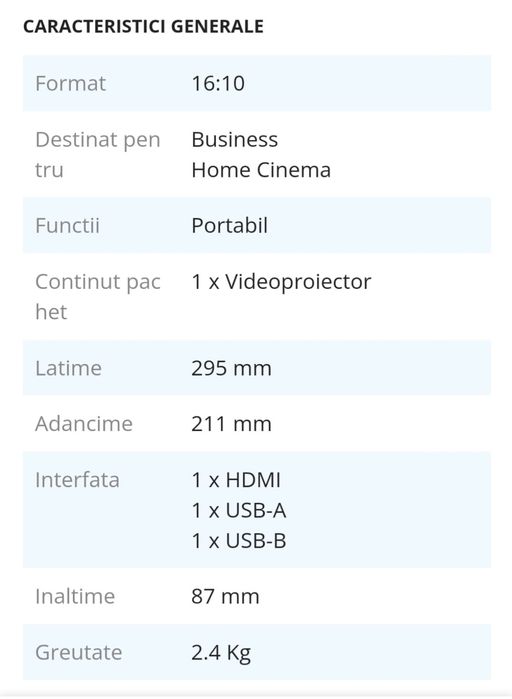Proiector Epson nou sigilat