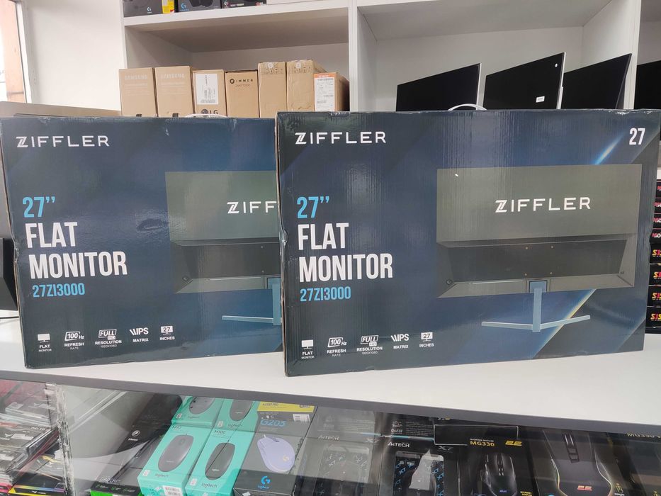 Монитор 27" Ziffler IPS LED (VGA+HDMI) 100Hz, 1920x1080 НОВЫЙ
