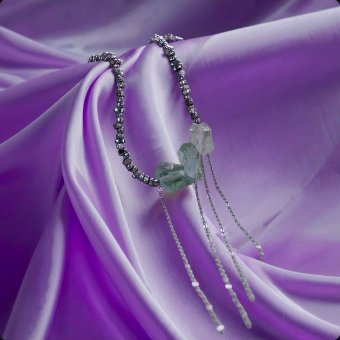 Колье, ожерелье, аксессуар из натуральных камней