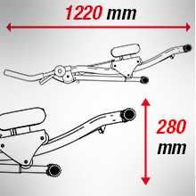 Фитнес уред са тренировки на корем, абдоминална зона и рамене BT300