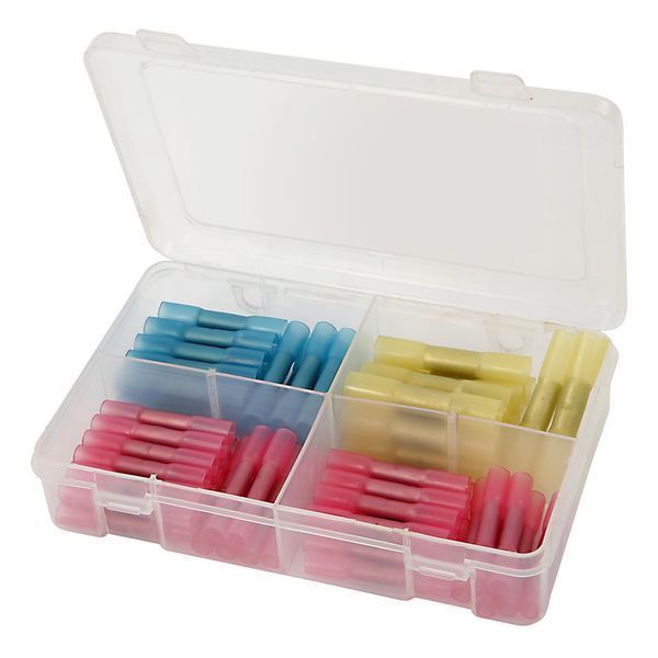 Комплект кабелни съединители с припой термосвиваем 64 бр.