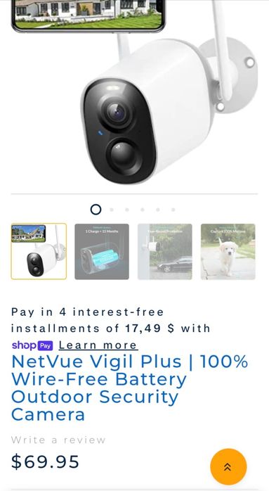 Camera wifi cu baterie