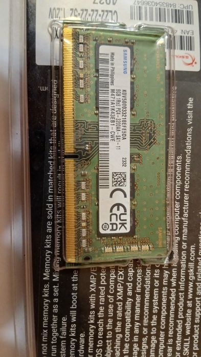 Samsung 2×8gb SO-DIMM ddr4 3200