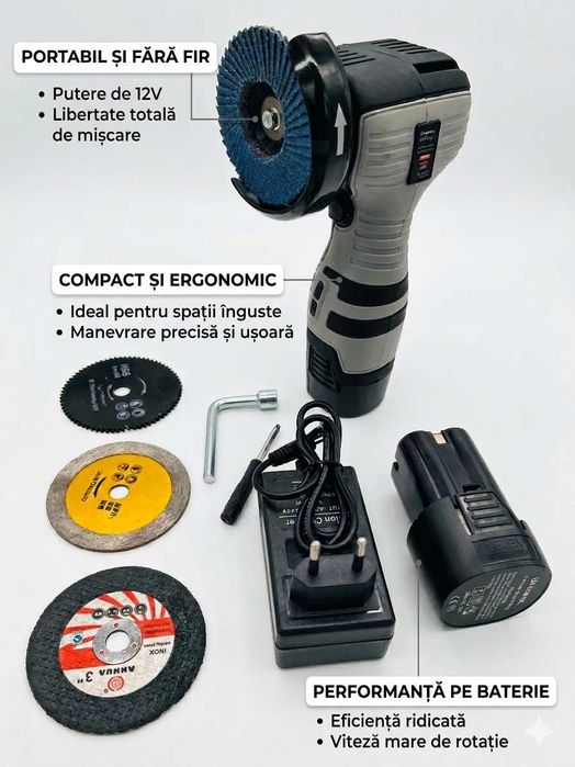 Flex pe acumulator 48V Haina kit complet cu accesorii
