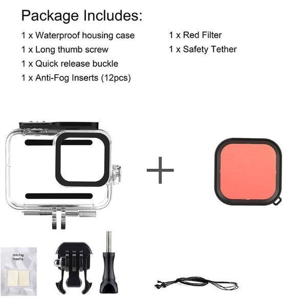 Комплект Water Shield за GoPro Hero 9/10/11/12/13 Black