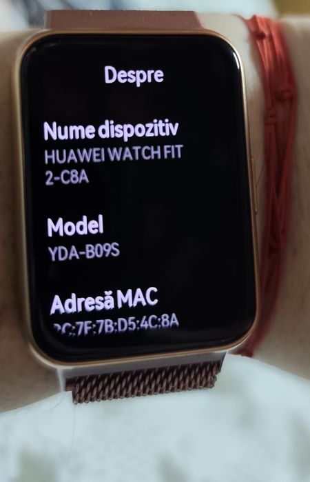 Smartwatch Huawei Watch Fit 2, Silicone Strap, Sakura Pink