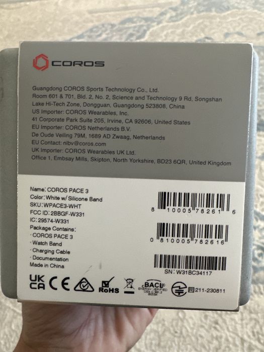 Часы Coros pace 3