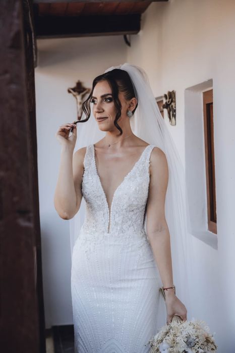 Rochie de mireasa tip Sirena,IMPECABILA