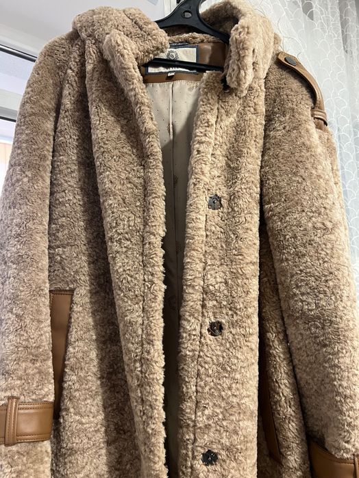 Теплая тедди шубка