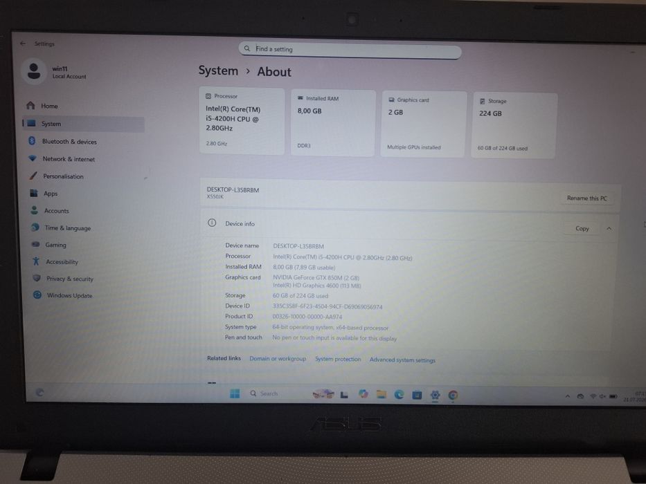 Laptop Asus R510J