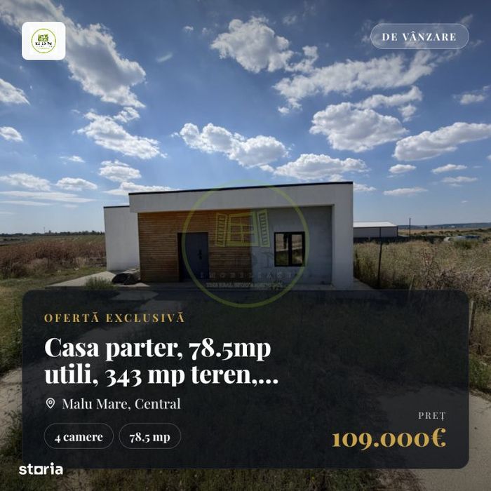 Casa parter, 78.5mp utili, 343 mp teren, Preajba, zona Selgros
