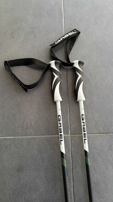 Bete / bastoane de schi GABEL Carbon Cross verde mat 125 cm