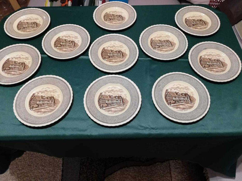 Colectie ! Farfurii de prânz Shakespeare Landde  MYOTT STAFFORDSHIRE