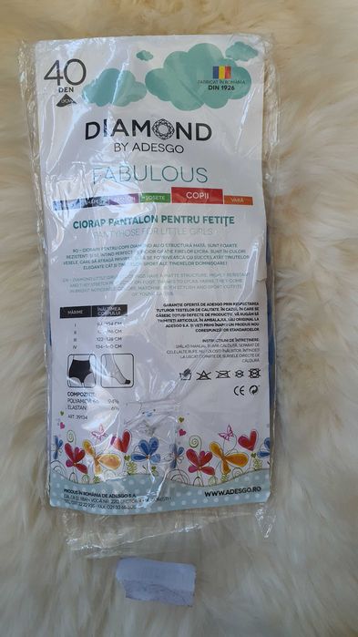 Ciorap pantalon 40 DEN fete varsta 122-128 Noi