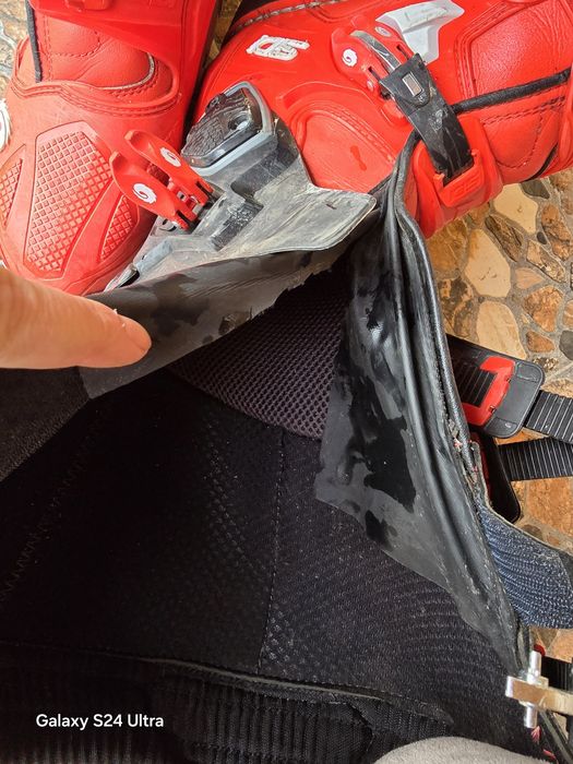 Cizme Enduro Motocross Sidi Crossfire 3 negru/rosu 44