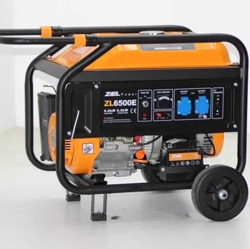 Генератор за ток 6.5kW Ziel ZL6500E бензинов монофазен с ел. старт