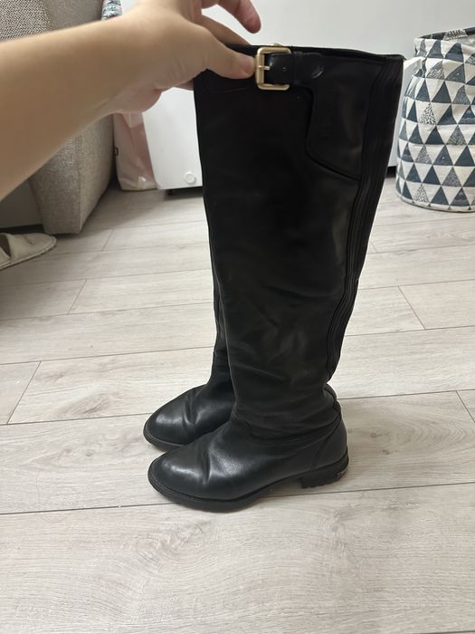 Сапоги женские кожанные