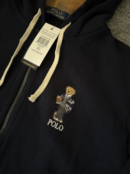 Оригинално Polo Ralph Lauren Bear Zip Up Hoodie