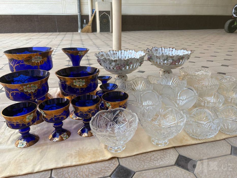 Bagema yonidigi servis xrustallar bilan 600 ming
