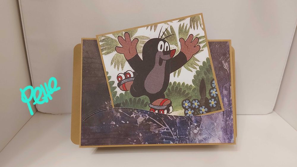 Интерактивни картички с Къртичето и други герои, 3D, ръчно изработени