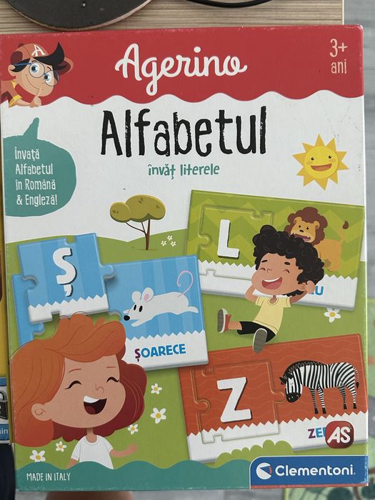 Jucarii 3-5 ani alfabet si puzzle, intercativ