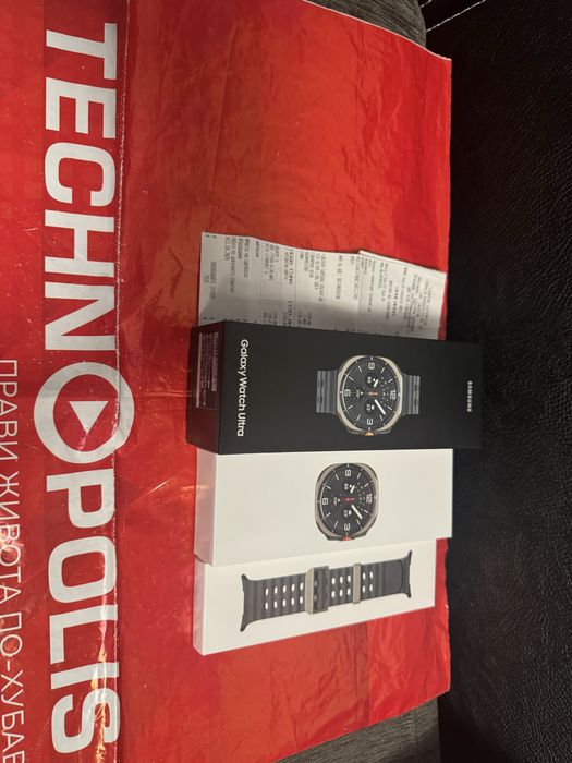 НОВ 47mm Samsung watch 8 Ultra LTE Technopolis Гаранция 2027 Silver