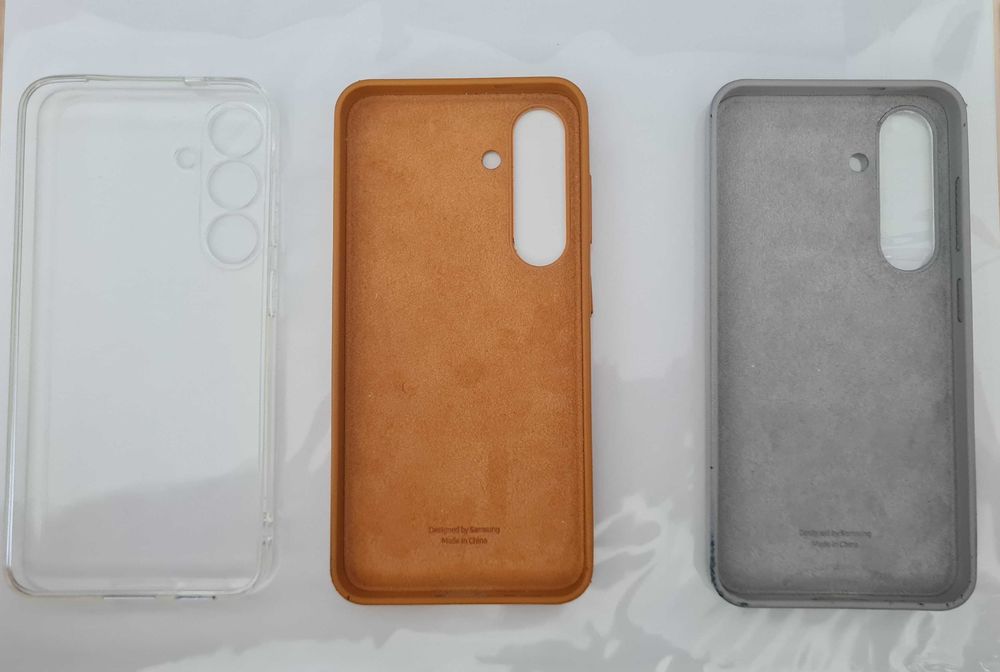 Оригинален Samsung Galaxy S25 case/кейс/калъф - gold, gray, transparent