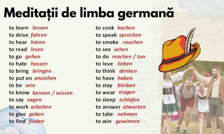 Meditații la Limba Germană