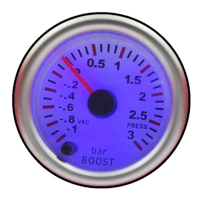 Уред за налягането на турбината Boost Meter RGB - 3 bar/52мм/7 цвята