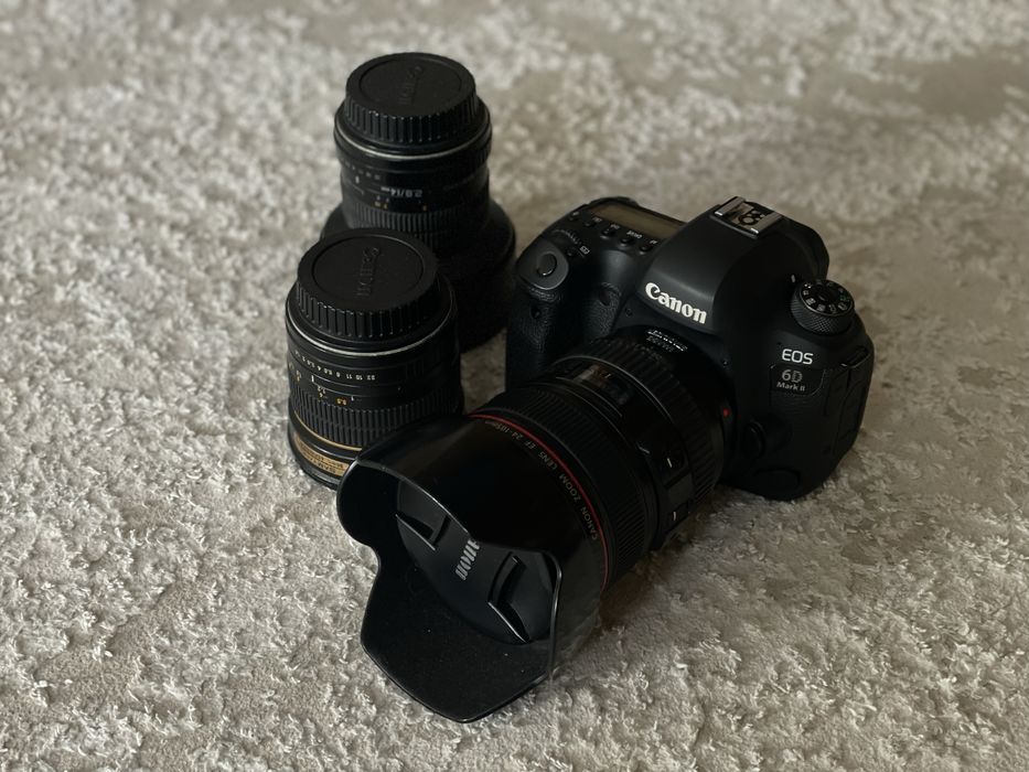 canon 6D mark 2 + 3 ОБЪЕКТИВА