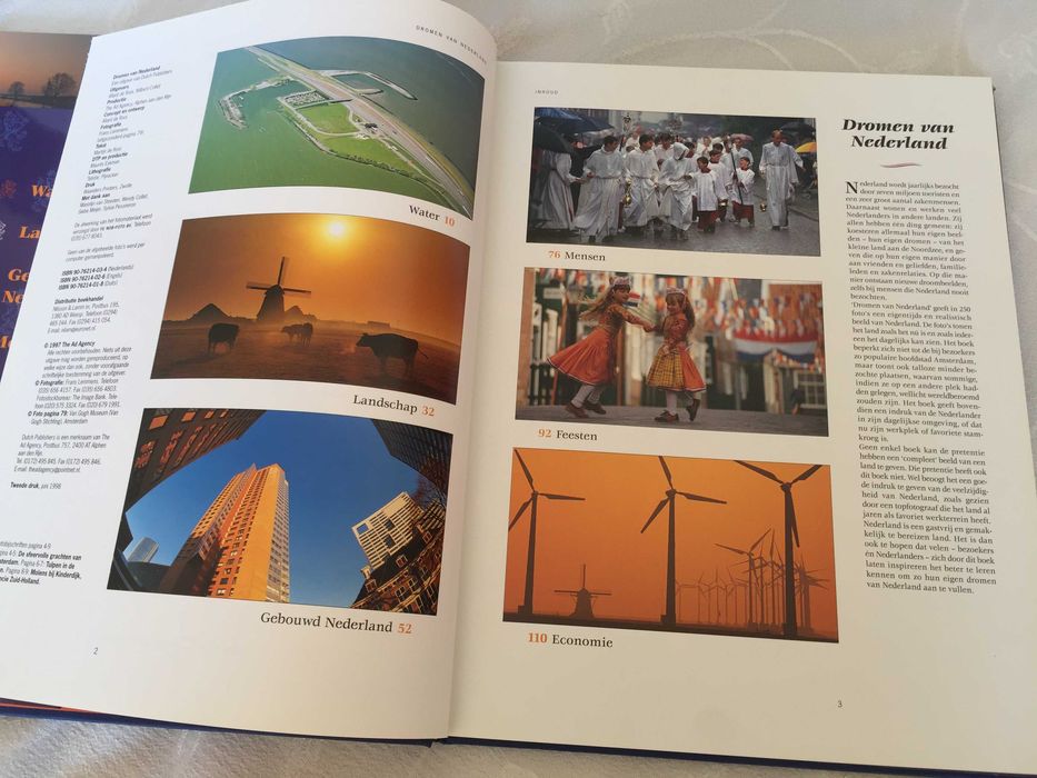 Стара луксозен албум Dromen van Nederland Frans Lemmens, 1998 като нов