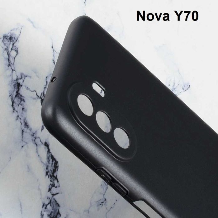 Huawei Nova Y61 Y70 Y90 Y91 Nova 10 SE Силиконов Прозрачен Черен Кейс
