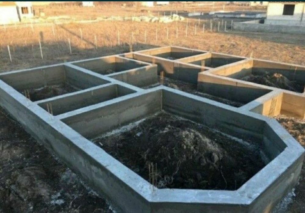 Фундамент құйамыз, бетон заводтан.