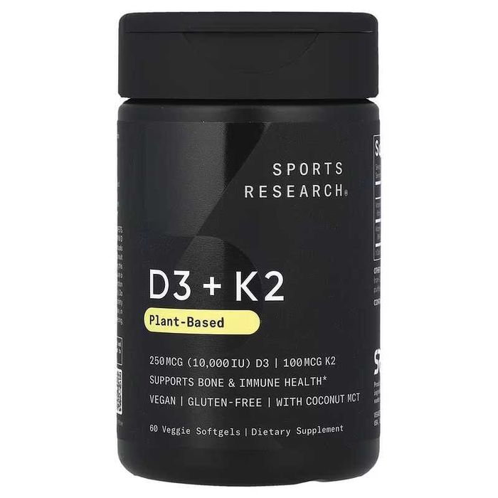 Sports Research D3 K2 Д3 К2 Витамины D3 + K2 D3+K2