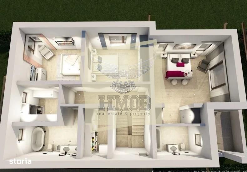 Casa individuala 5 camere 3 bai si garaj Cisnadie