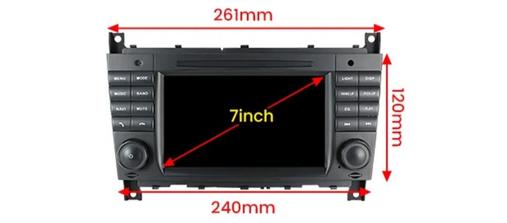 Мултимедия за Мерцедес W203 W209 2004г-2011г С-класа