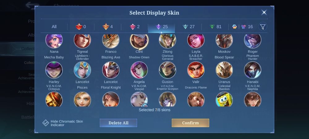 Mobile legends 50звезд, высший 113