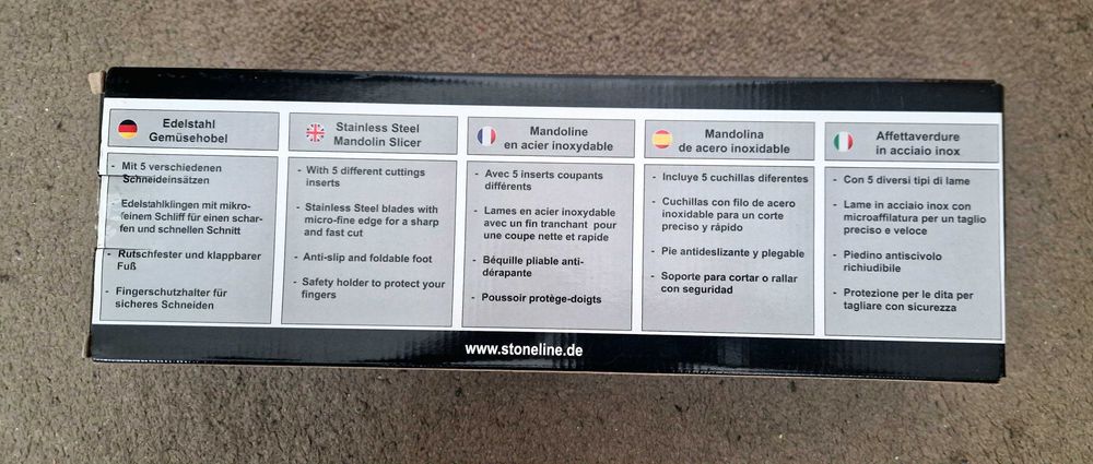 Ново неръждаемо ренде Stoneline – 5 приставки