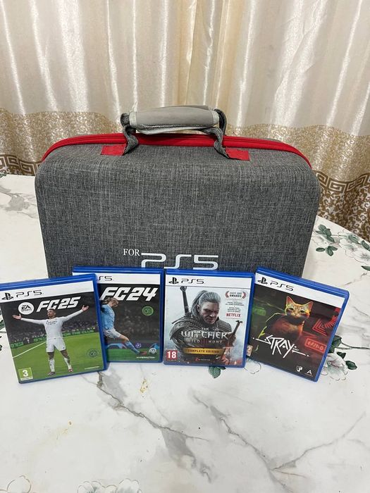 Новые игры + сумка ps5