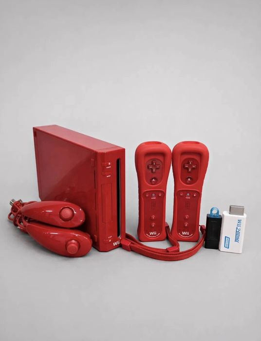Consola Nintendo Wii, Modat, 8 in 1, 550 jocuri, 2 manete, 2 nunchucks HDMI, 2 volane