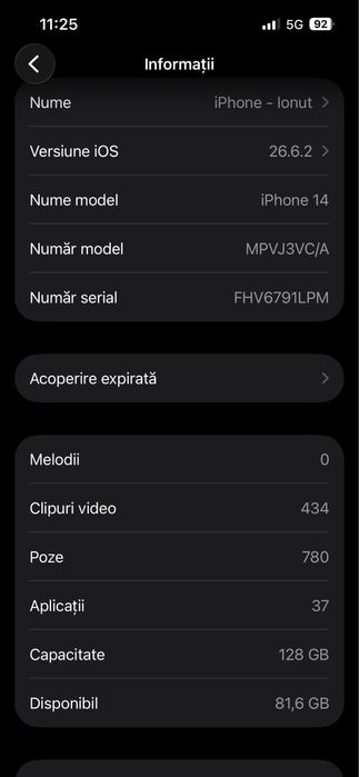 Vand iphone 14 ca nou
